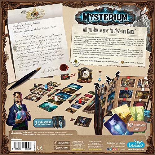 Asmodee Mysterium Board Game - Enigmatic Cooperative Mystery Game with Ghostly Intrigue