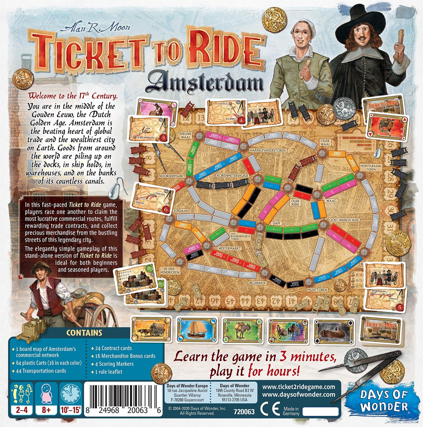 Ticket to Ride Amsterdam Board Game