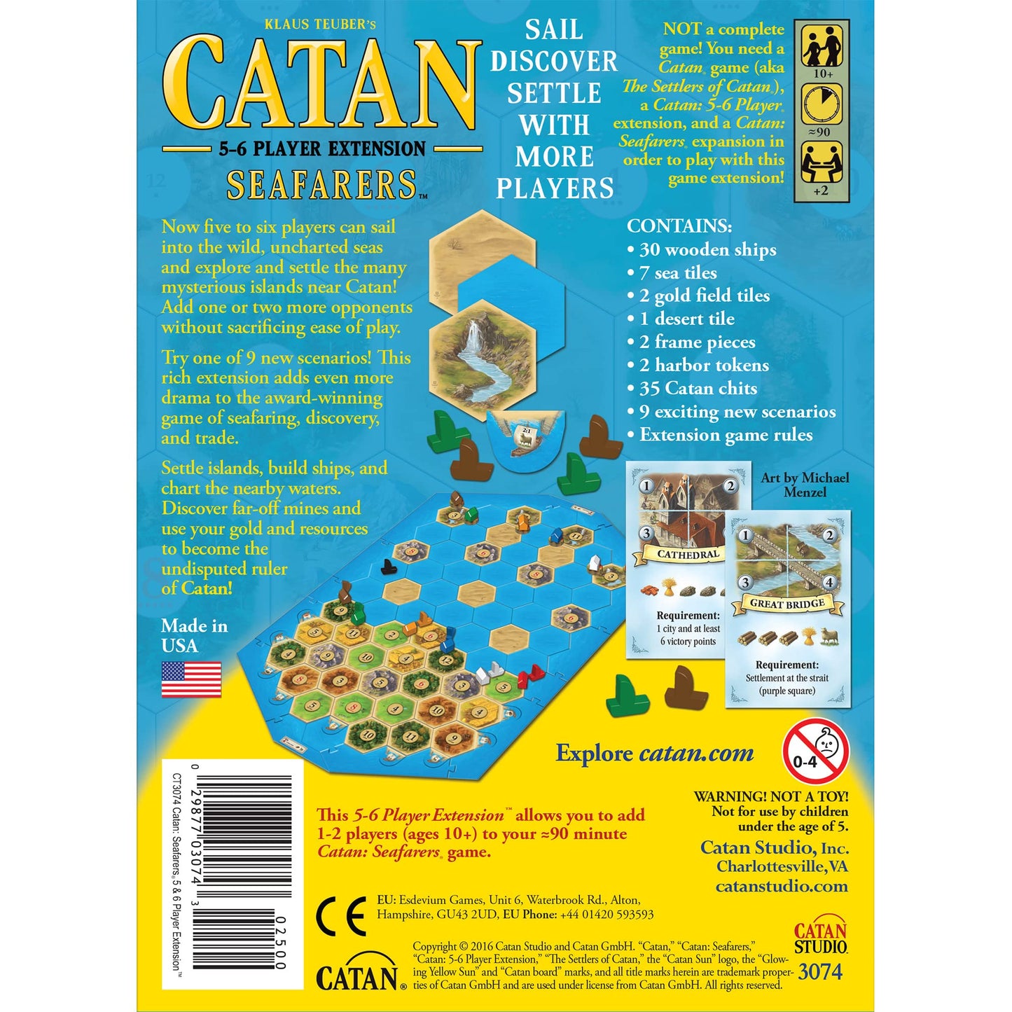 Catan Seafarers Board Game 5-6 Player Extension Expand Your Game