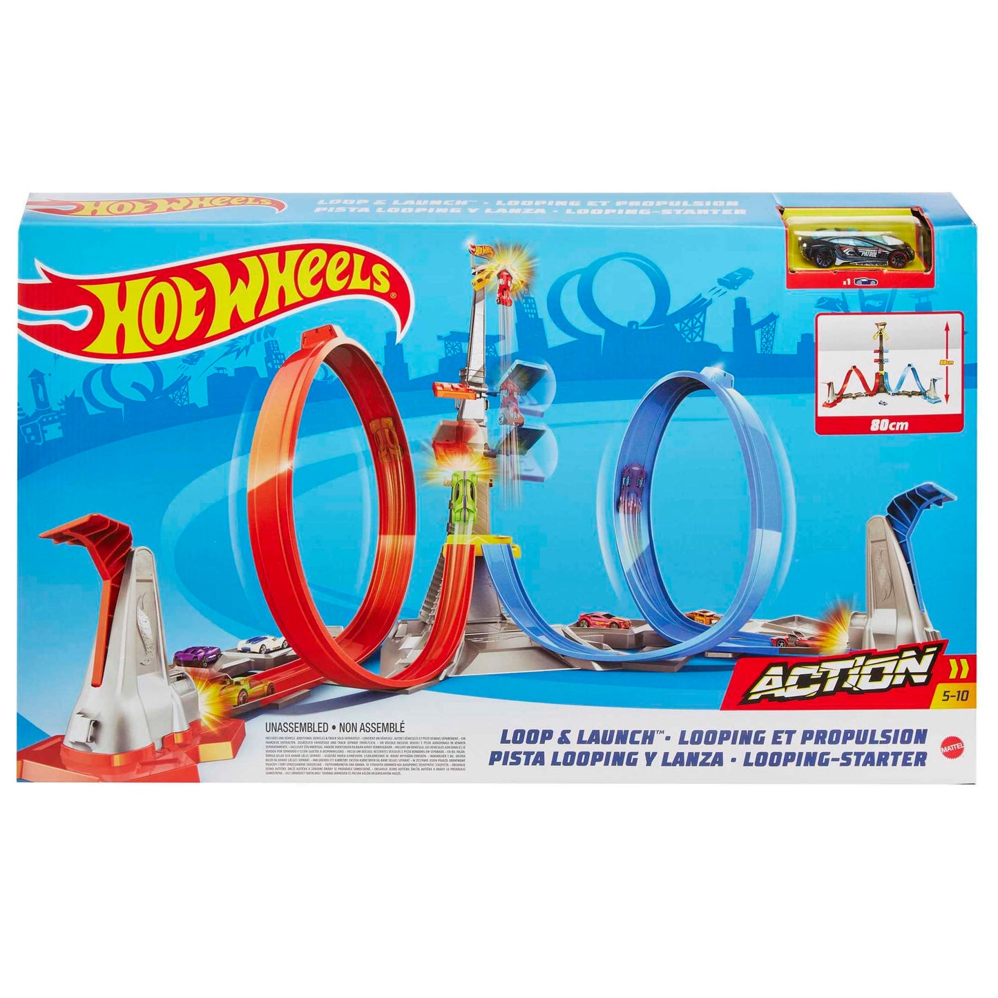 Hot Wheels Loop & Launch Track Set