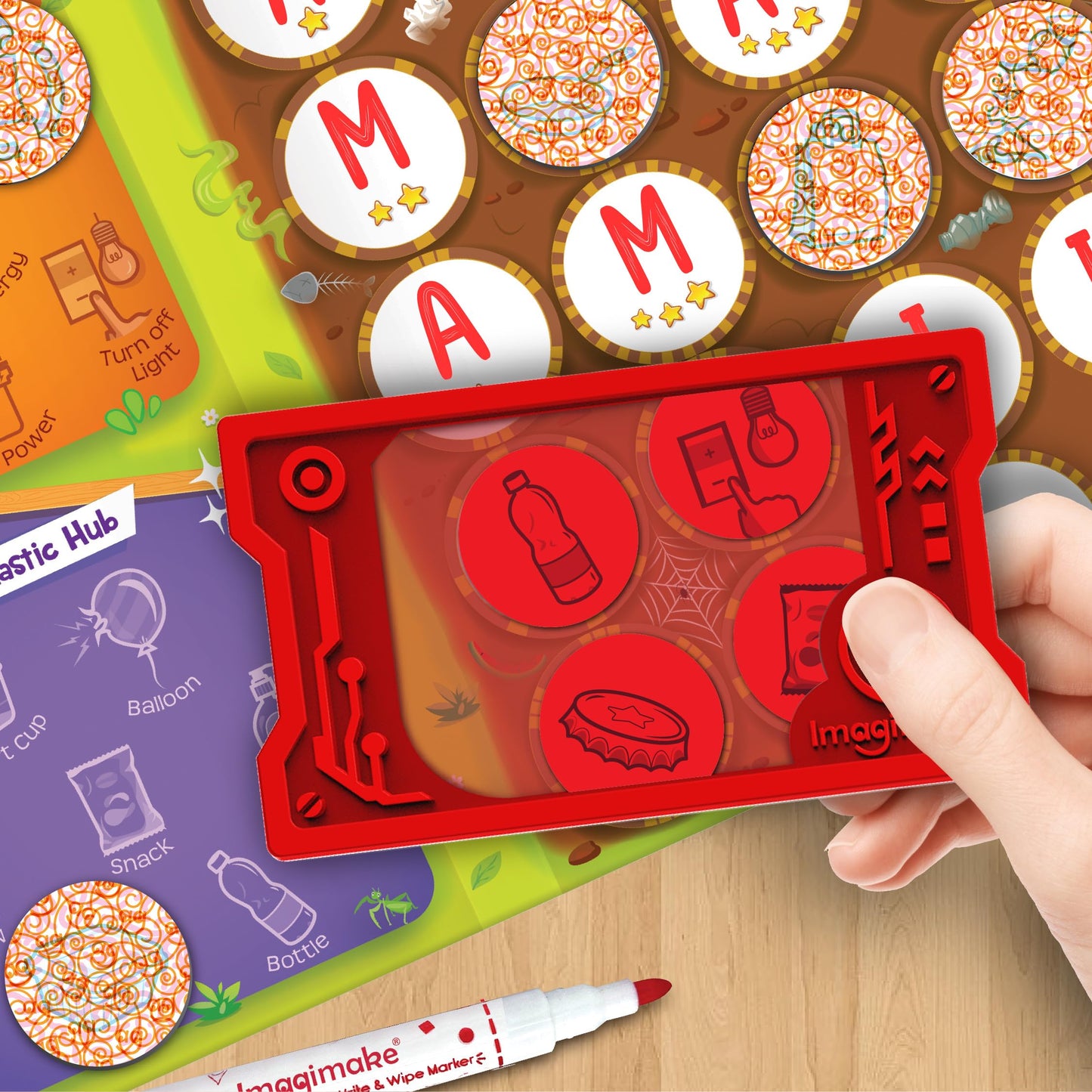 Imagimake Rescue Quest–Green Champions Spin, Discover & Rescue Green Missions Educational Fun Board Games