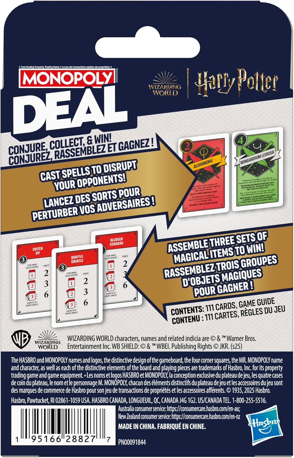 Hasbro Monopoly Deal: Harry Potter Card Game