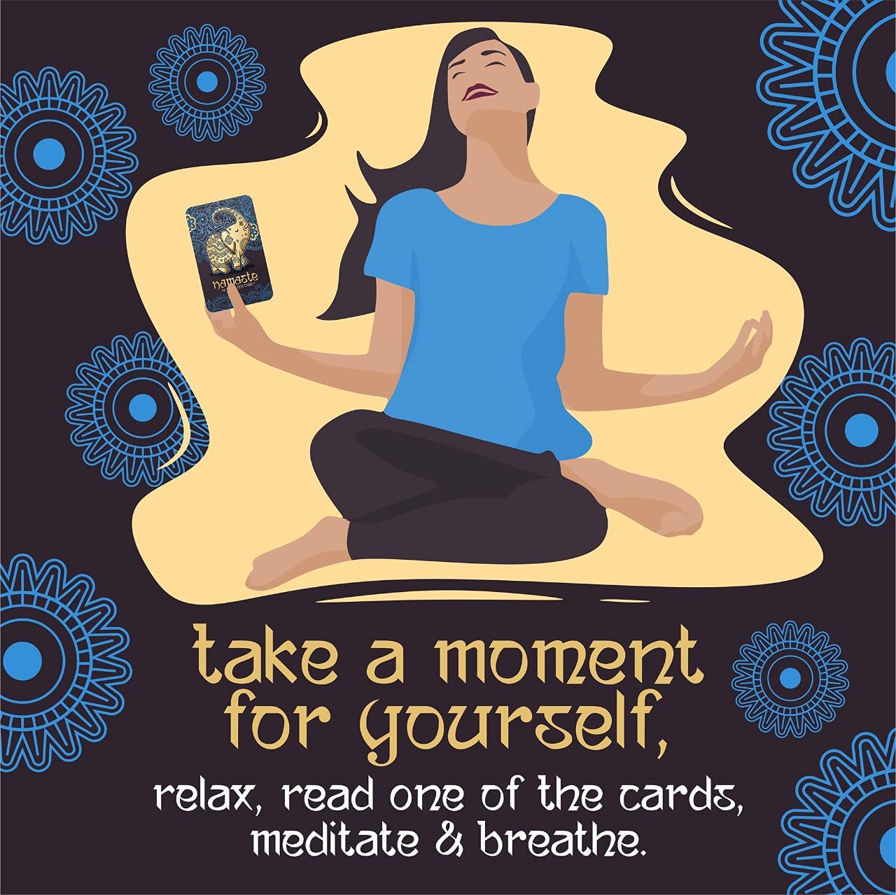 Namaste Mindfulness Cards - Stress & Anxiety Relief Meditation Cards