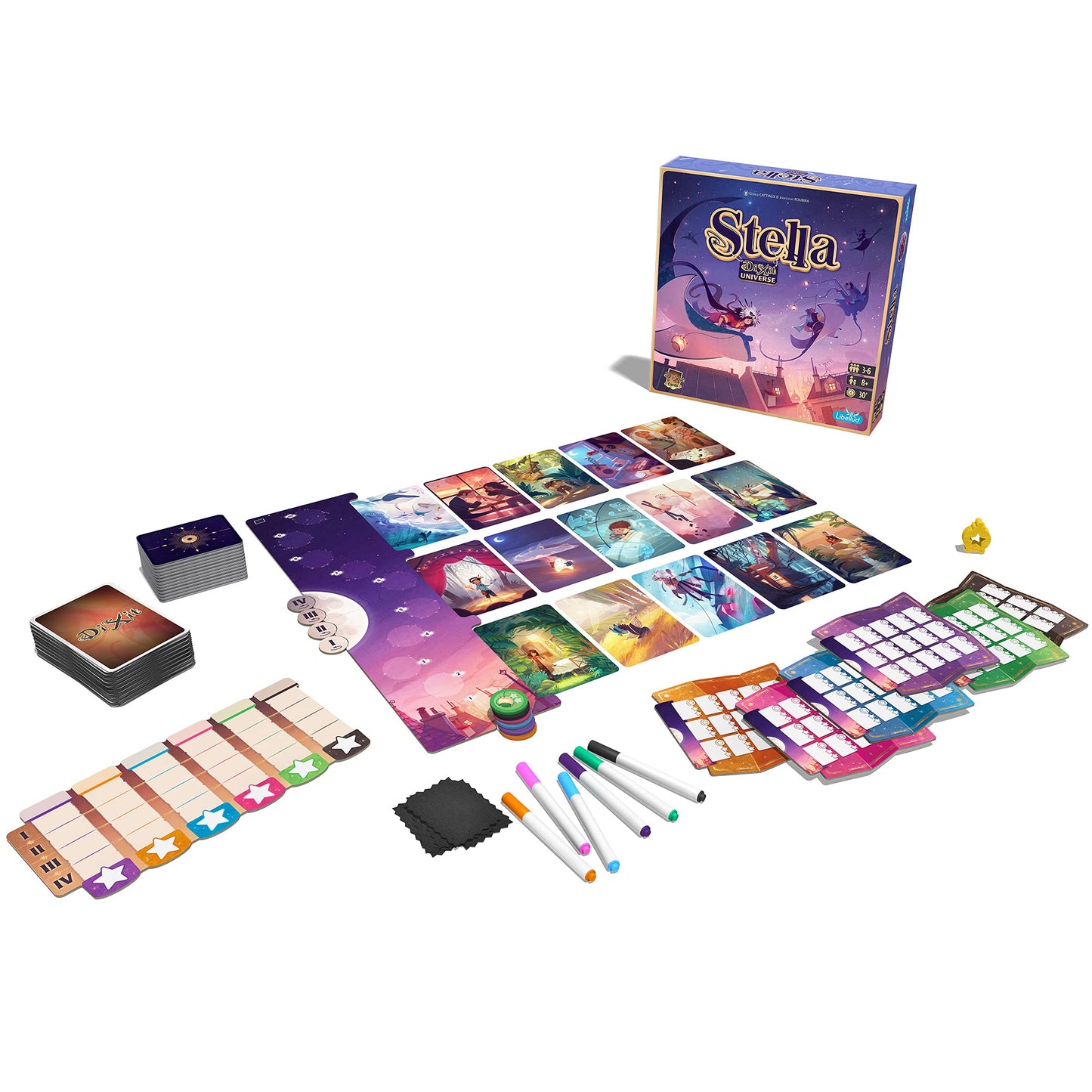 Stella Dixit Universe Board Game - Competitive Sky Exploration Image Association Game