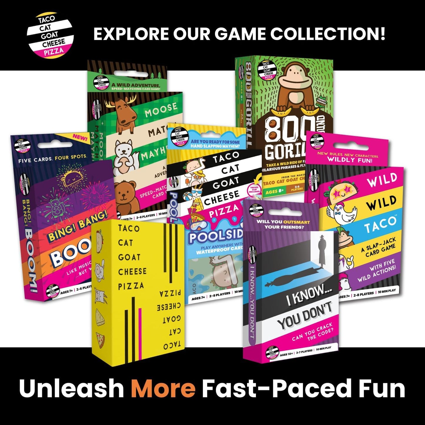 Taco Cat Goat Cheese Pizza Halloween Edition Wildly Spooky Card Game