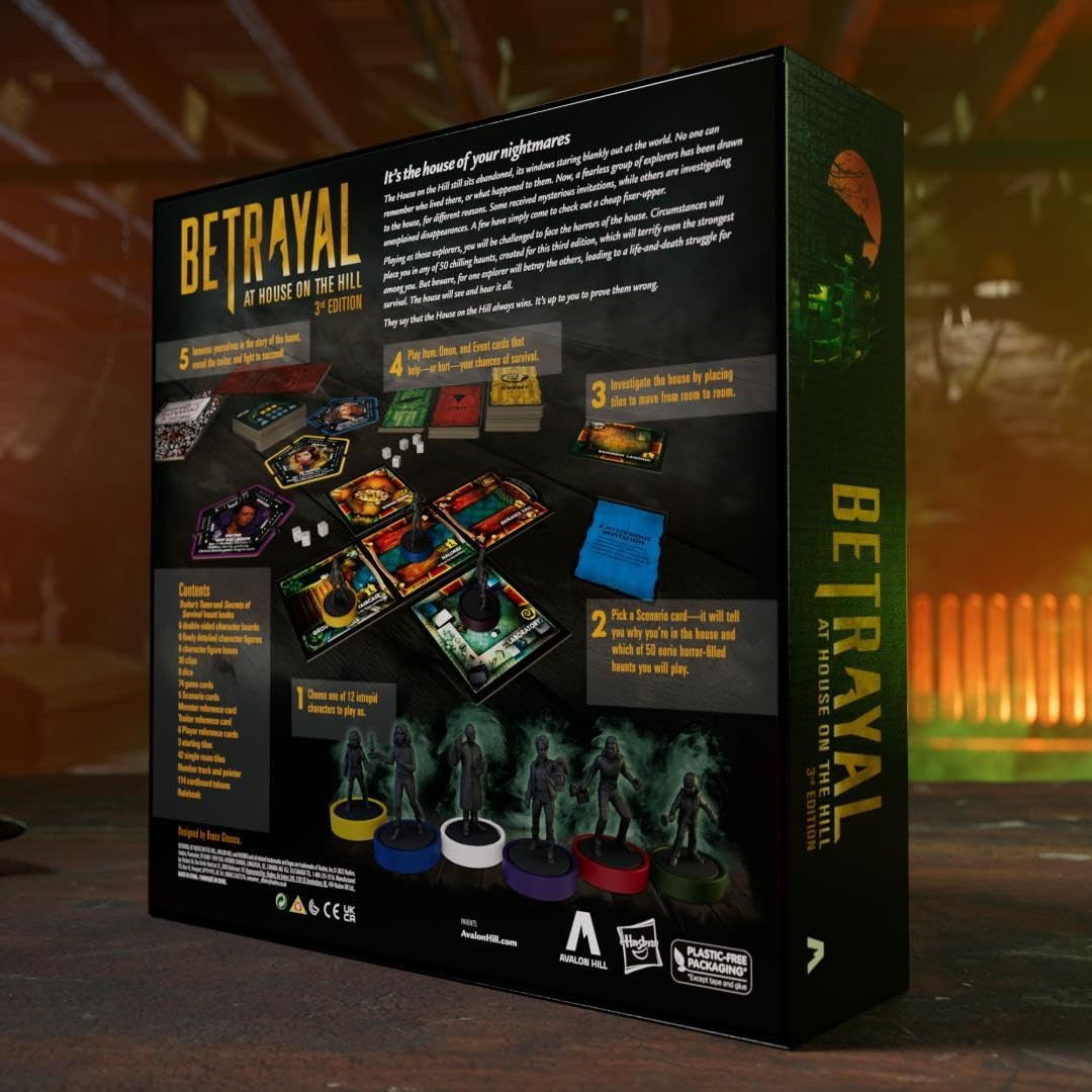 Avalon Hill Betrayal at The House on The Hill 3rd Edition Cooperative Board Game