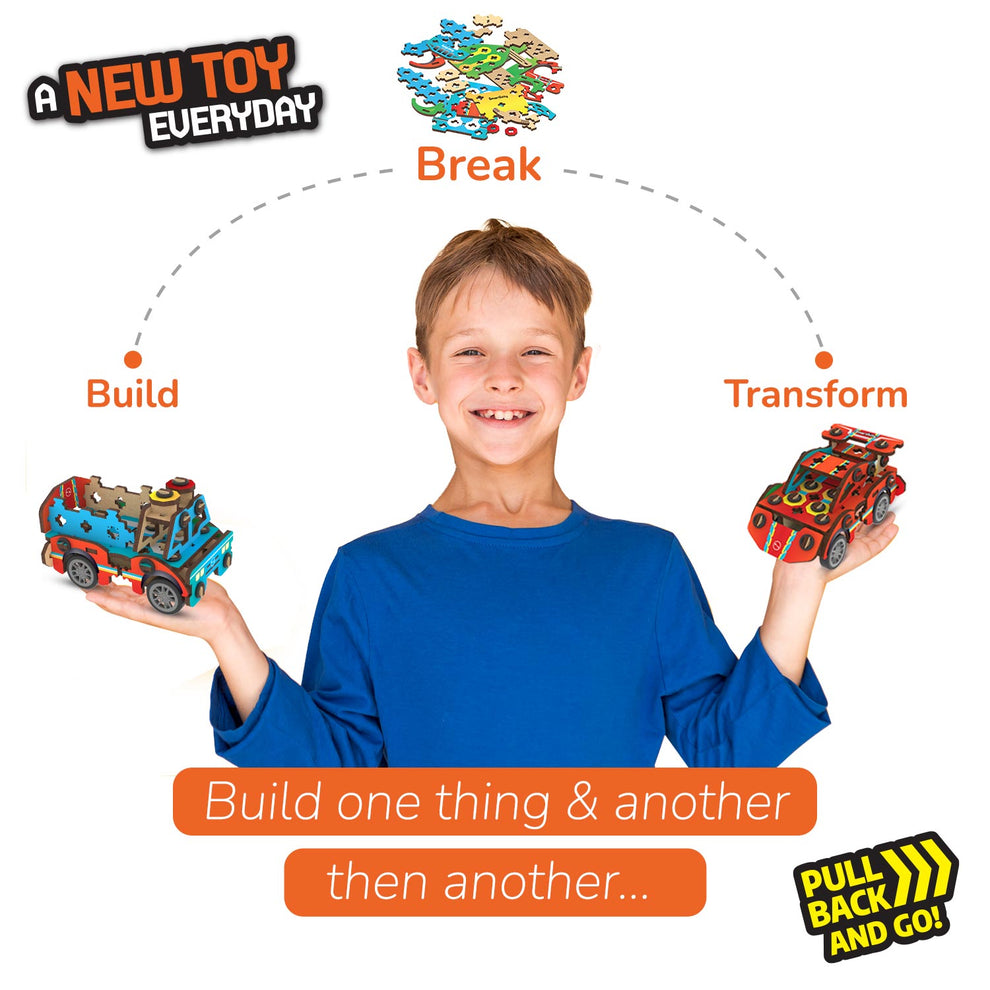 Smartivity Multi-Builds Spin-n-Go Kit 6-10 years DIY STEM Construction Toy