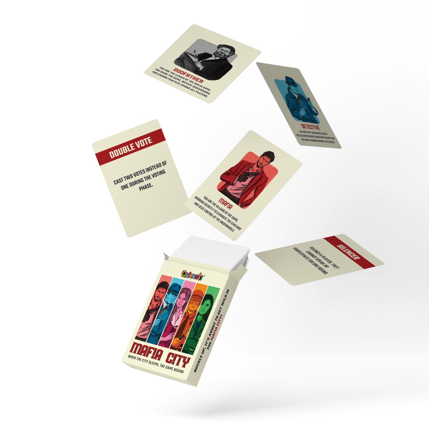 Quirky Hai Mafia City Card Game Ultimate Strategy Party Game