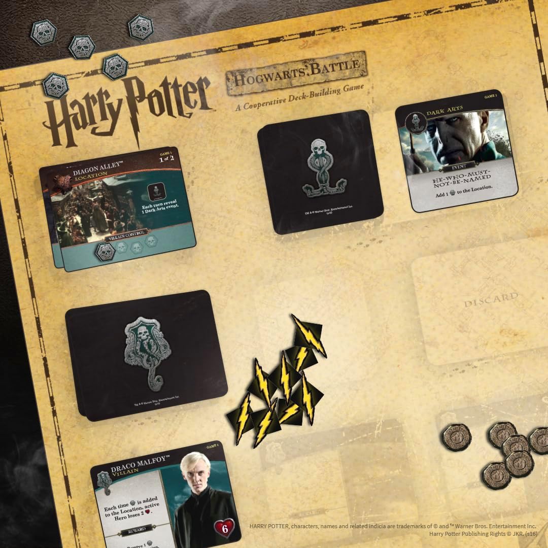 USAopoly Harry Potter Hogwarts Battle Cooperative Deck Building Card Game