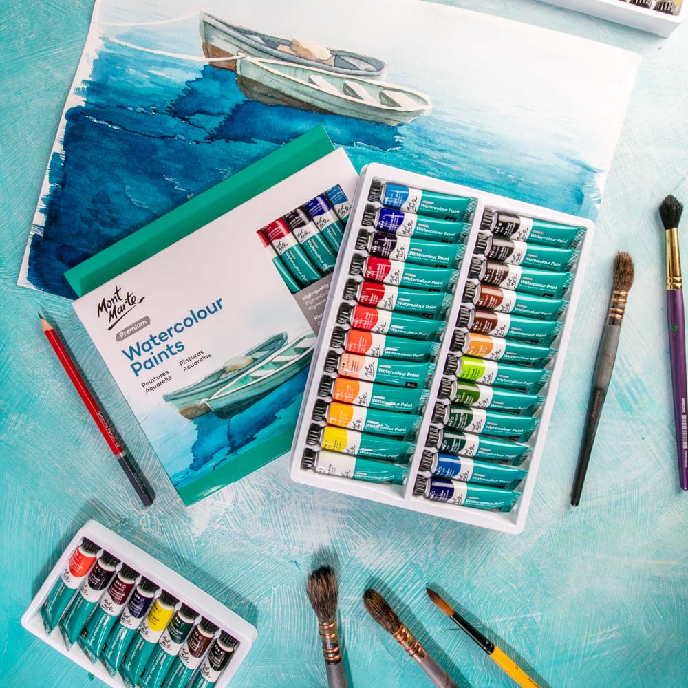 Mont Marte Watercolour Paints Premium 24pc x 8ml