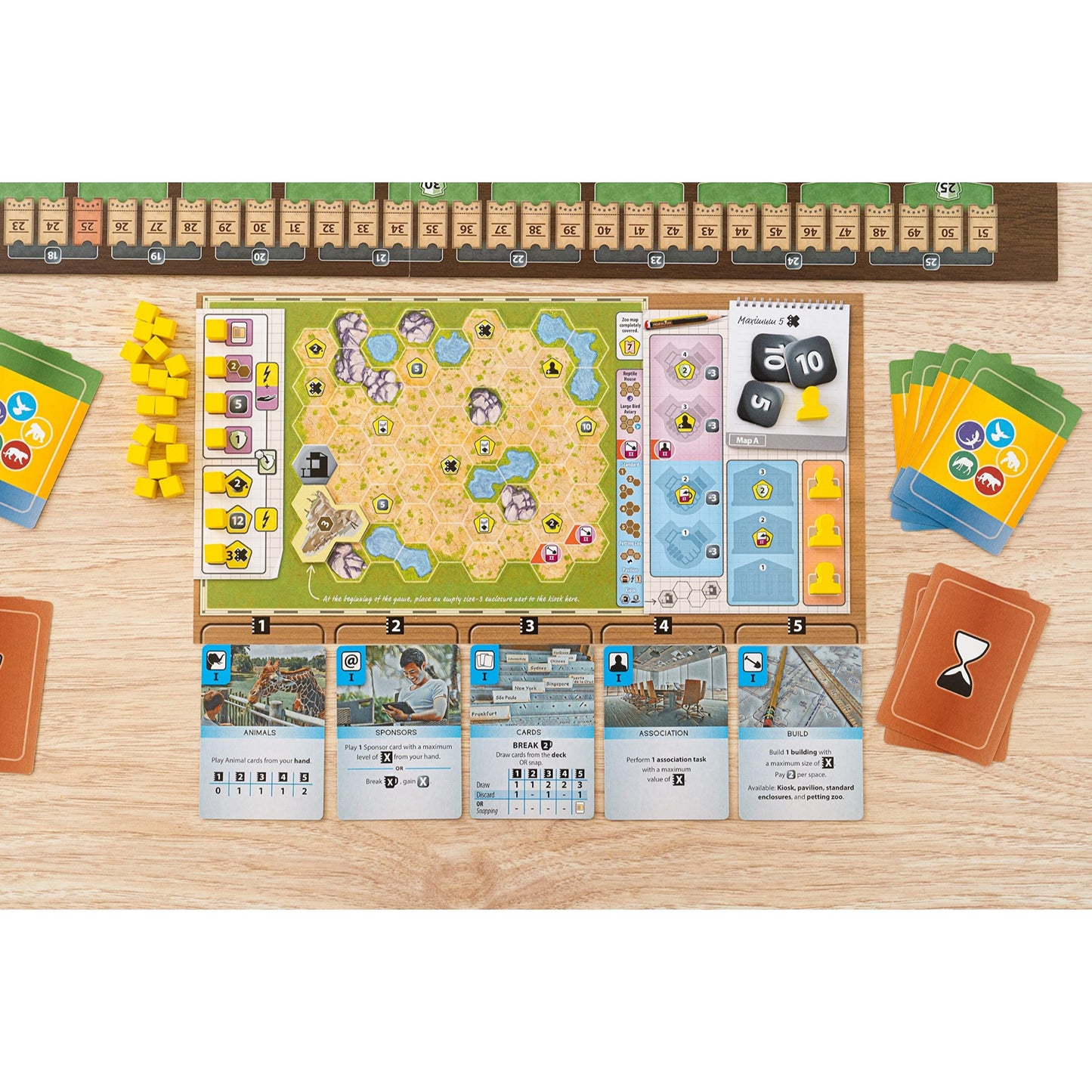 Capstone Games Ark Nova Card Drafting Hand Management Strategy Board Game