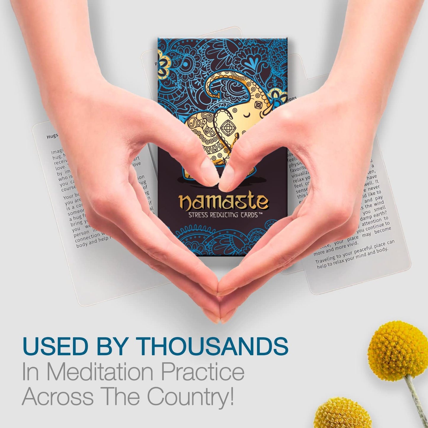 Namaste Mindfulness Cards - Stress & Anxiety Relief Meditation Cards