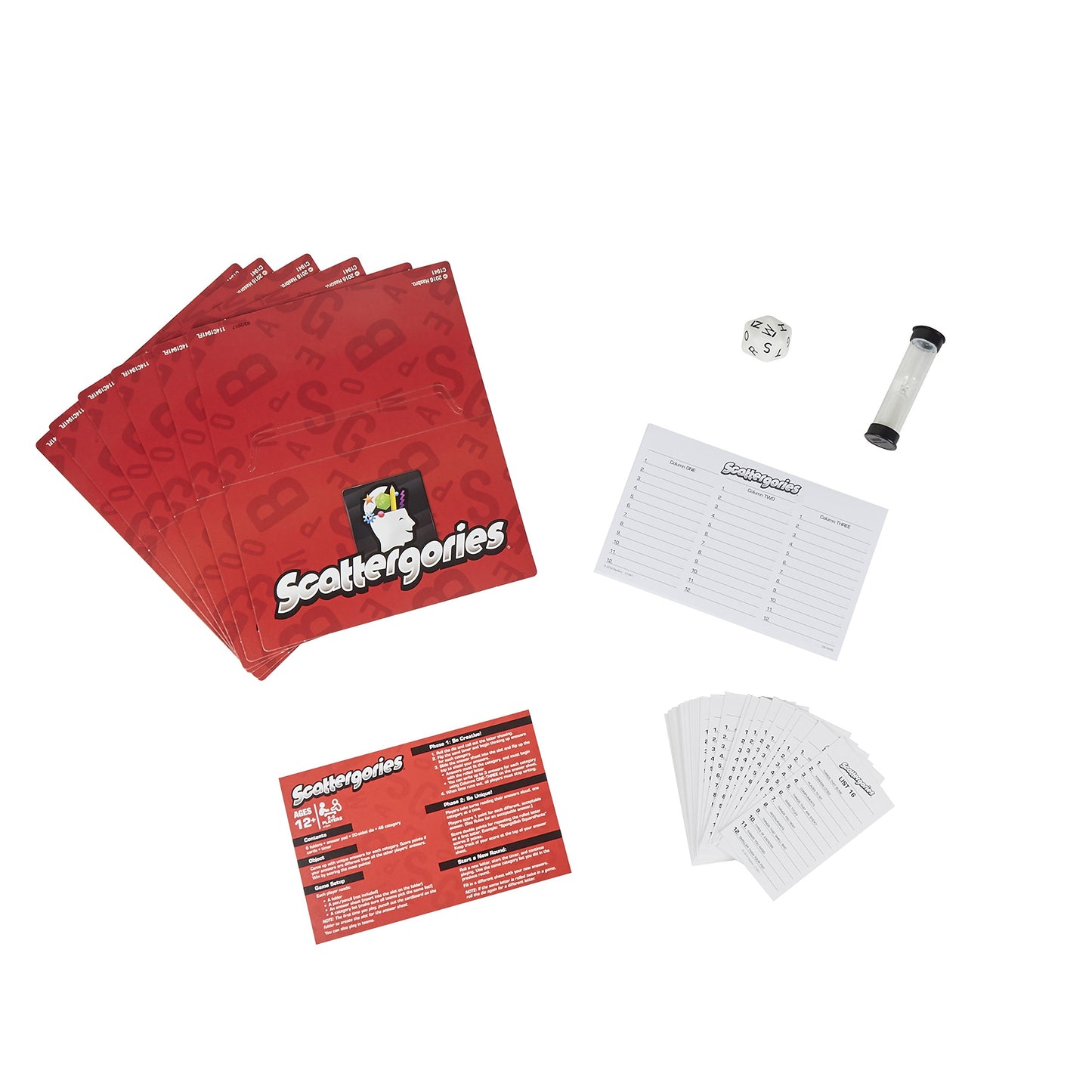 Scattergories Fast-Paced Word Game for 2-6 Players Ages 12+