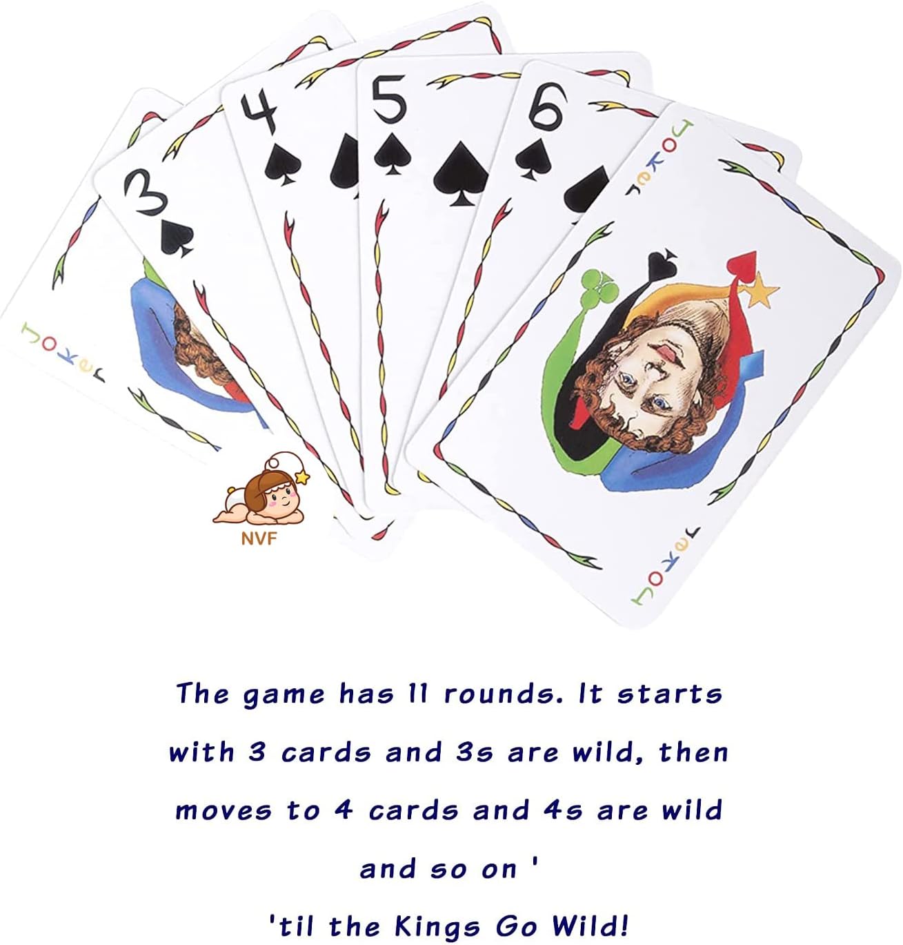 Five Crowns - The Game Isn't Over Until the Kings Go Wild! The 5 Suited Rummy Style Card Game