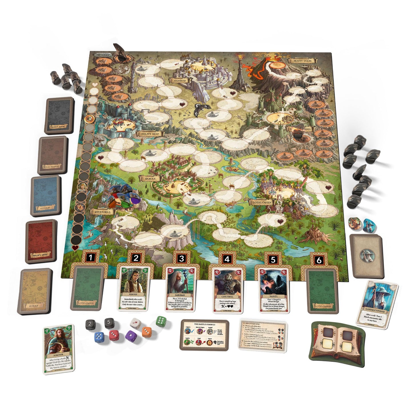 The Lord of The Rings Adventure to Mount Doom Strategy Board Game
