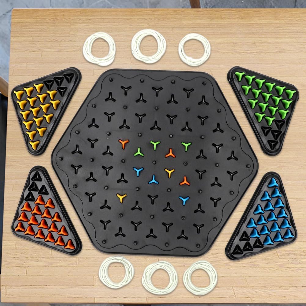 Chain Triangle Chess Game Board Triggle Elastic Rubber Band