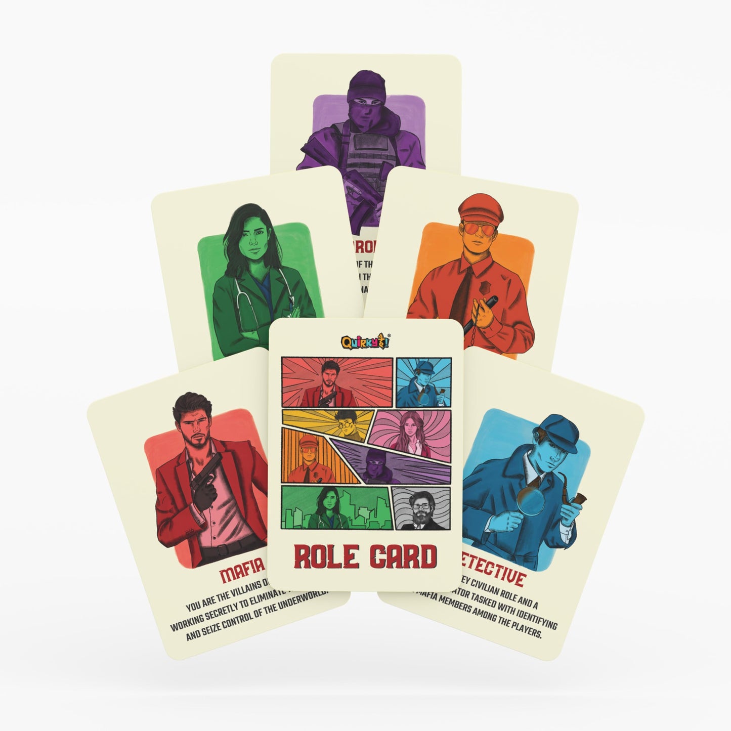 Quirky Hai Mafia City Card Game Ultimate Strategy Party Game