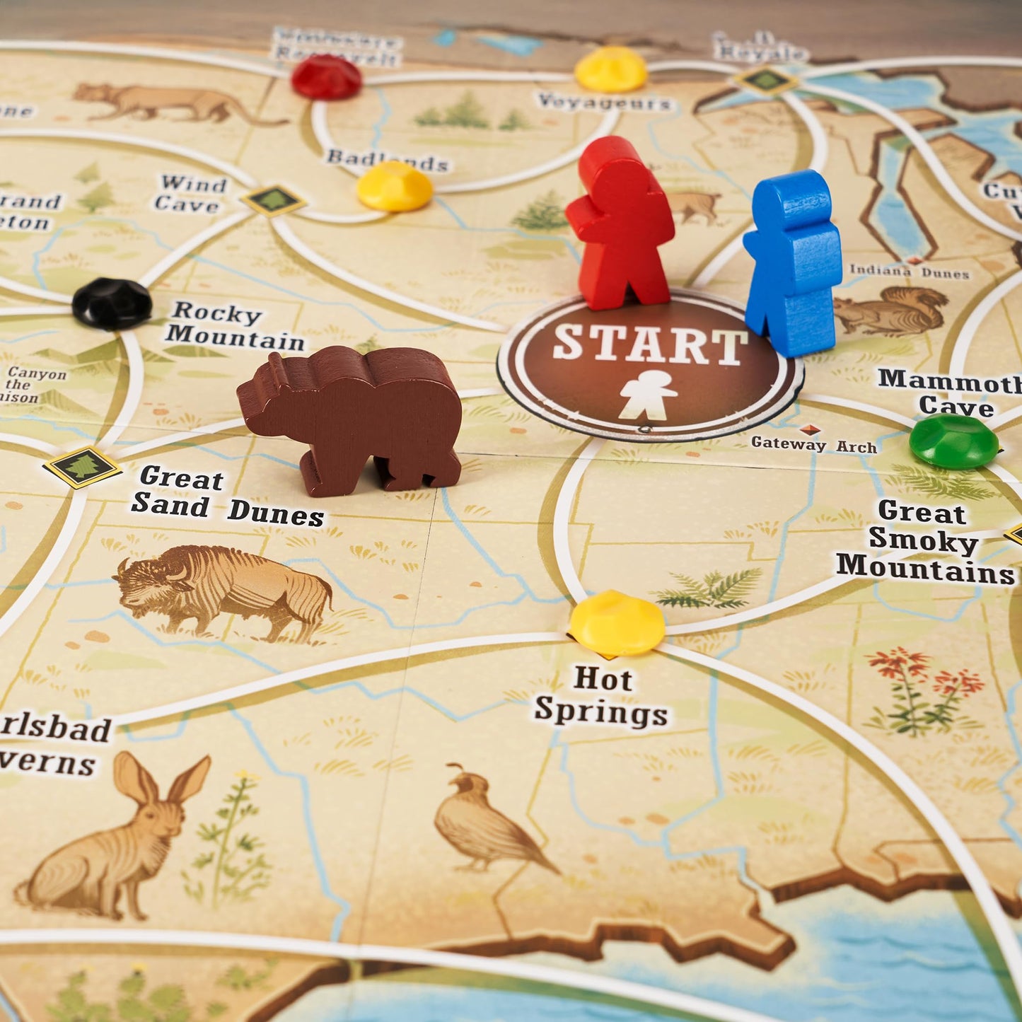 Trekking The National Parks Family Board Game