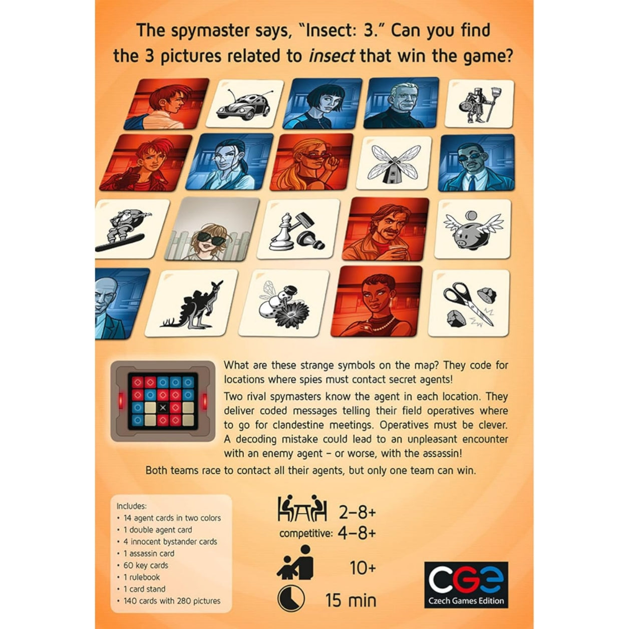 Codenames Pictures Spy Word Association Game