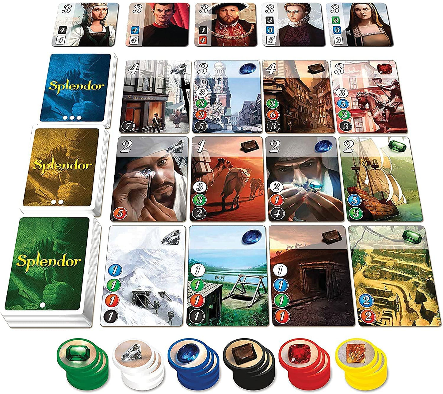 Splendor Board Game A Strategic Gem Trading Adventure