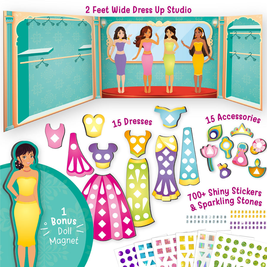 Imagimake DIY Magnetic Dress-Up Indian Princess