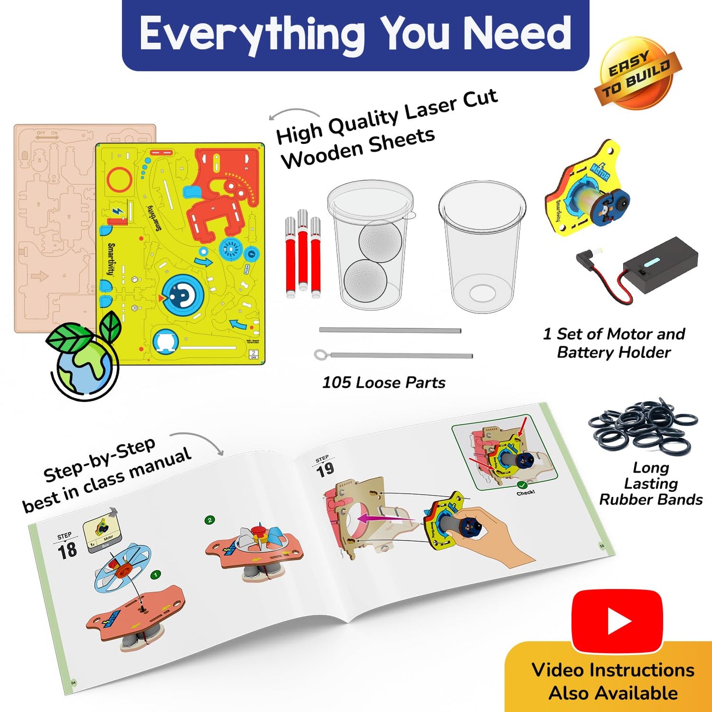 Smartivity Motor Gadgets 6 - 14 years DIY STEM Construction Toy