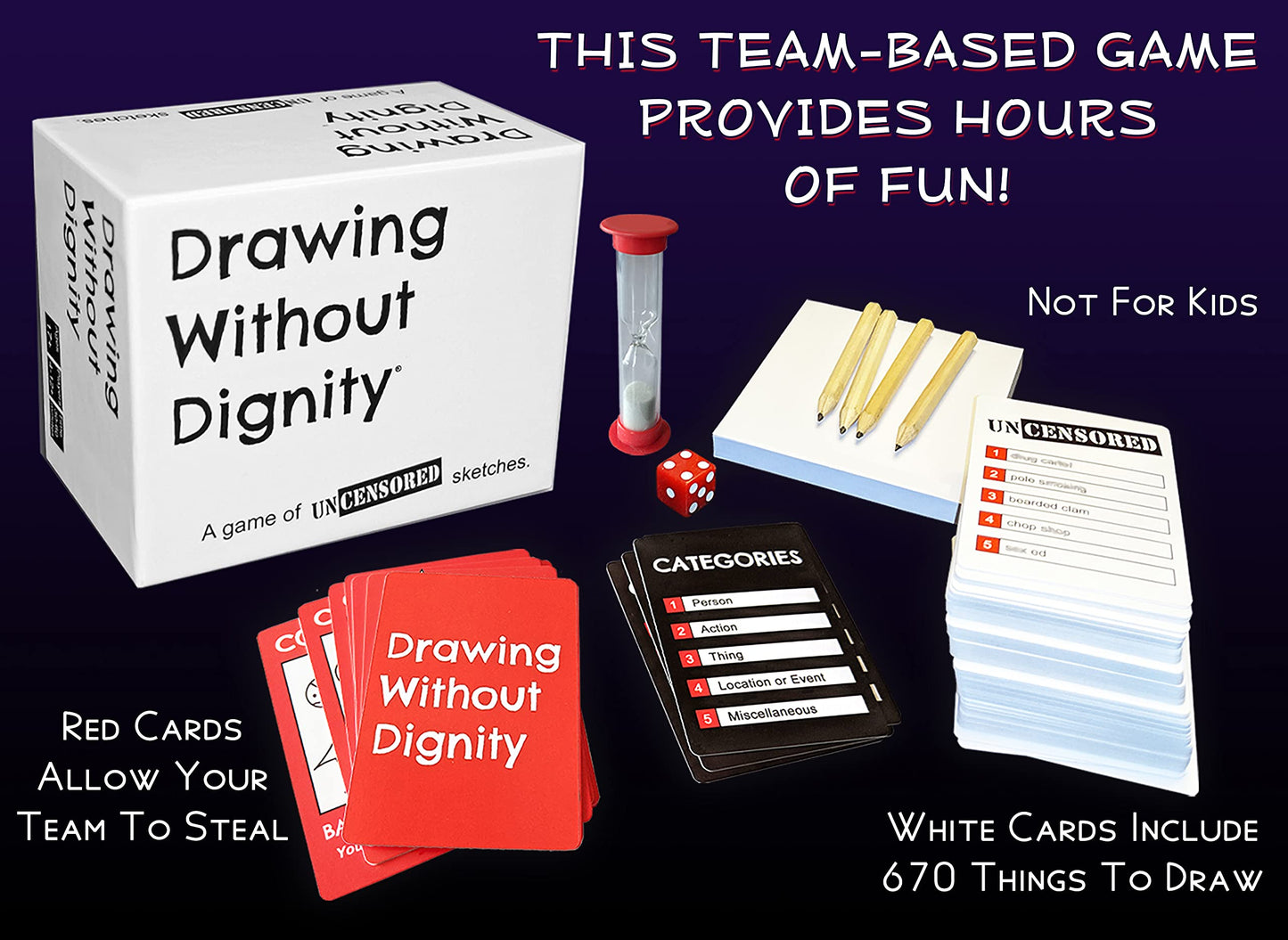 Drawing Without Dignity Adult Party Card Game