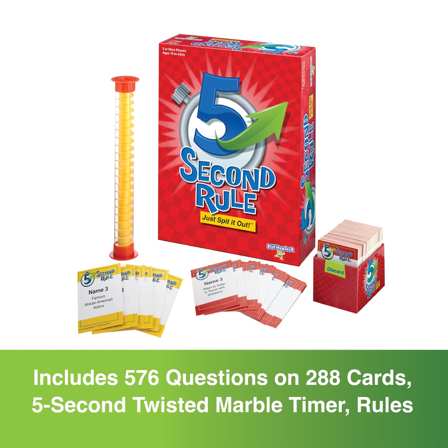 5 Second Rule Game - Simple Questions Card Game