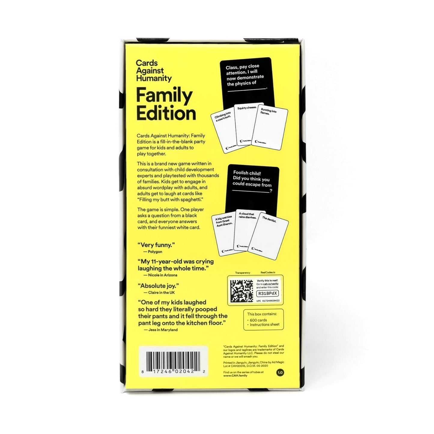 Cards Against Humanity Family Edition