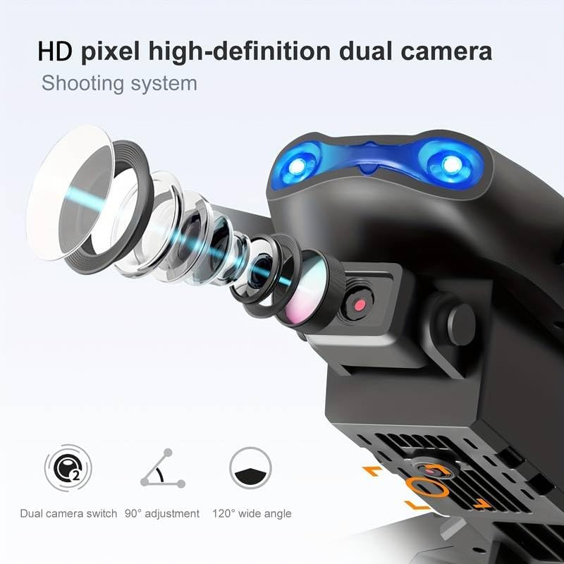 K3 & E99 Drone with 4K Camera, WiFi FPV 1080P HD Dual Foldable RC Quadcopter Altitude Hold, Headless Mode, Visual Positioning