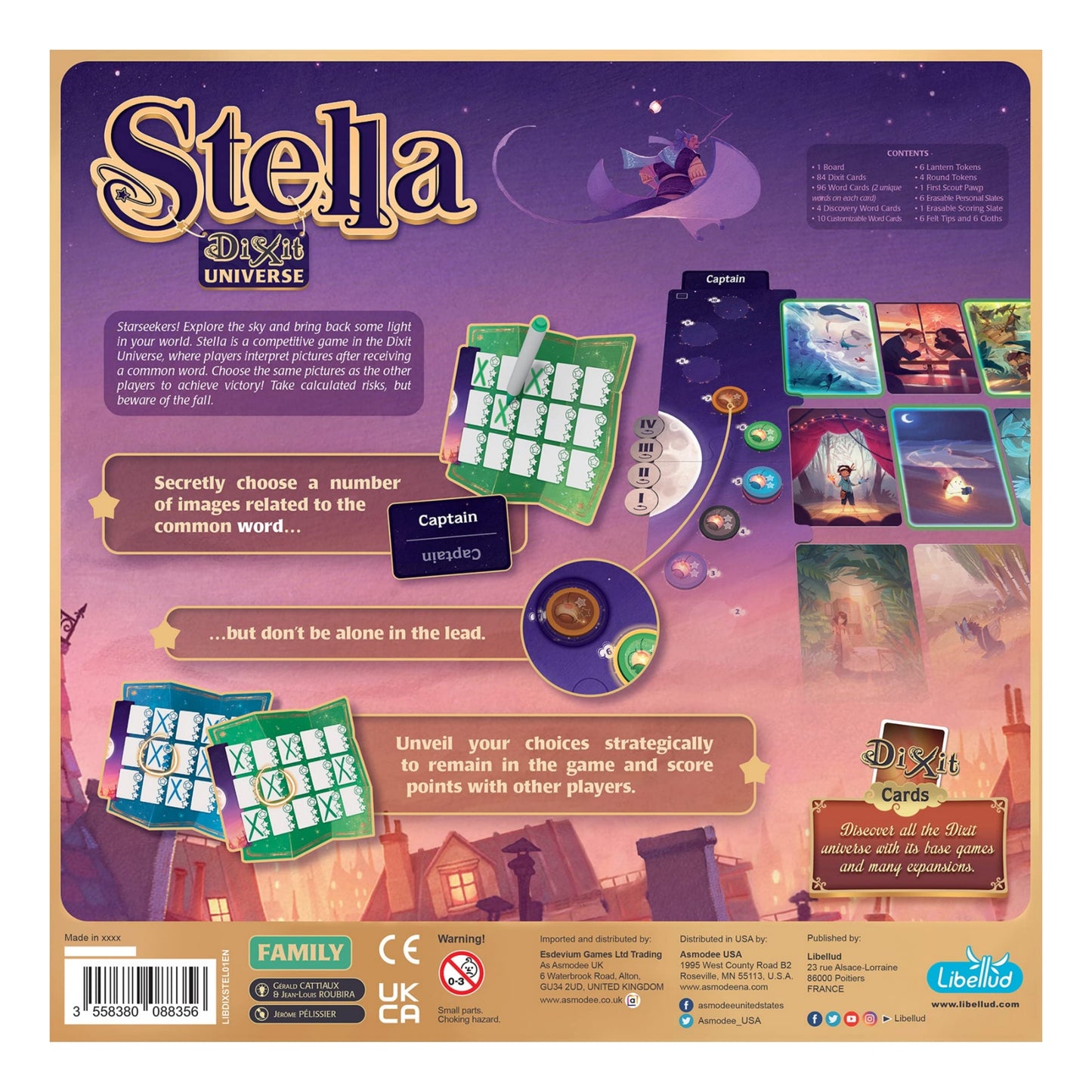 Stella Dixit Universe Board Game - Competitive Sky Exploration Image Association Game