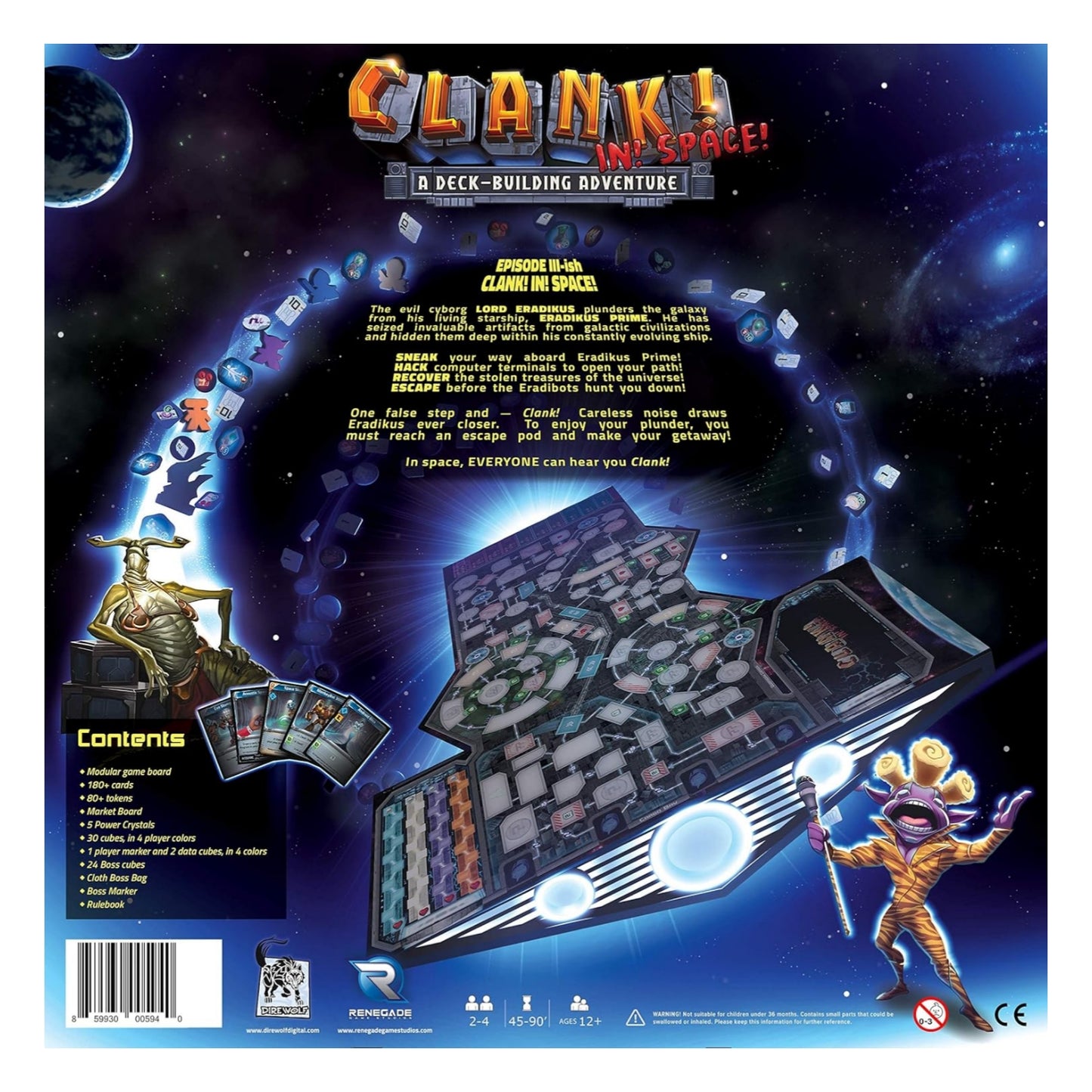 Clank! In! Space! A Deck Building Adventure Board Game