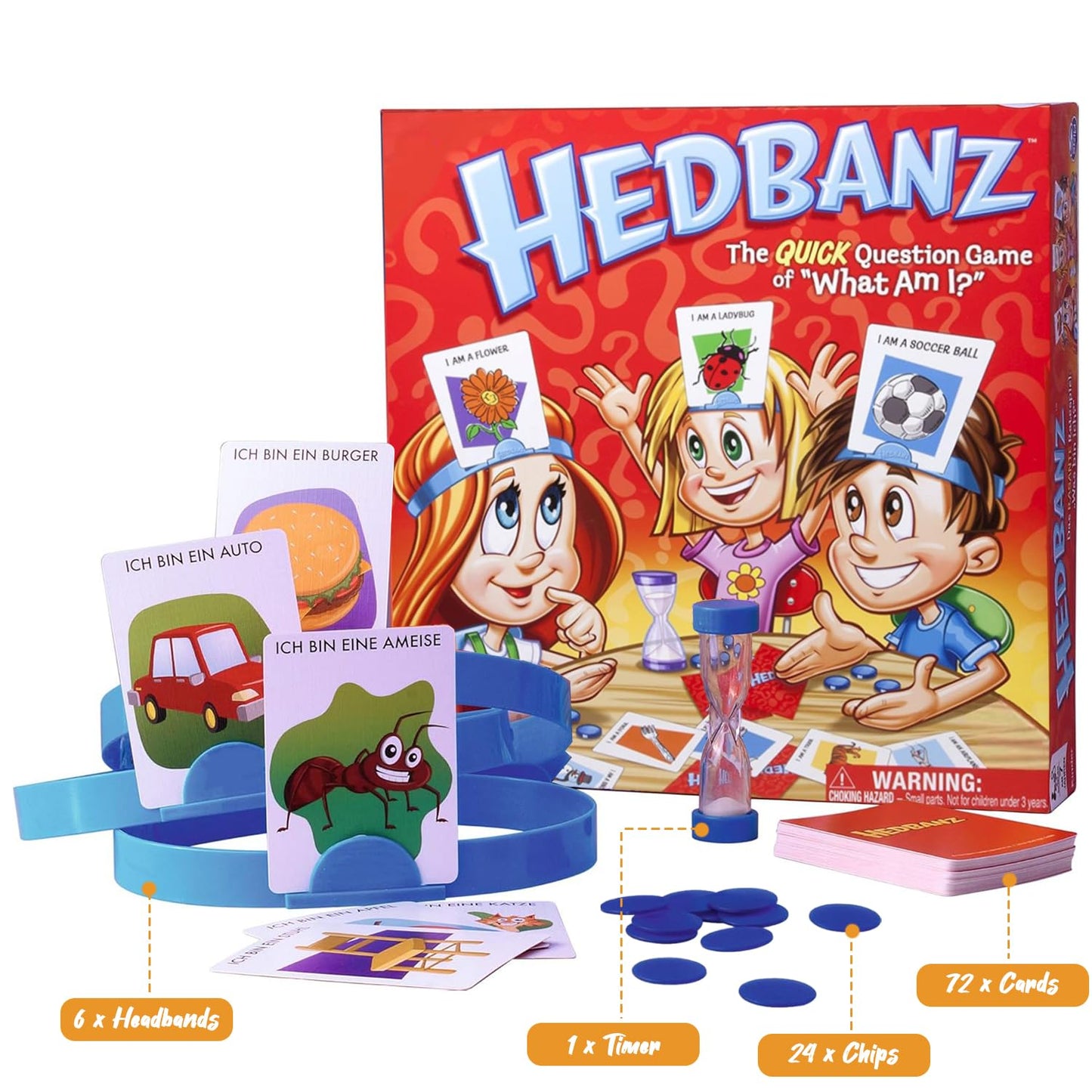 HedBanz Game The Quick Question Game of What Am I?