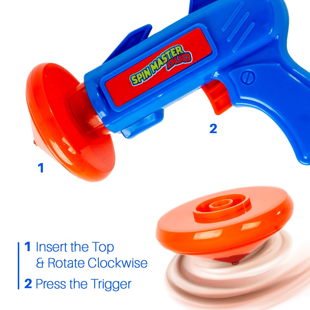 Ratna's Spin Master Duo Combo of Flying Wheels & Spinning Tops, Outdoor & Indoor Play Toy for Kids 5+ Years