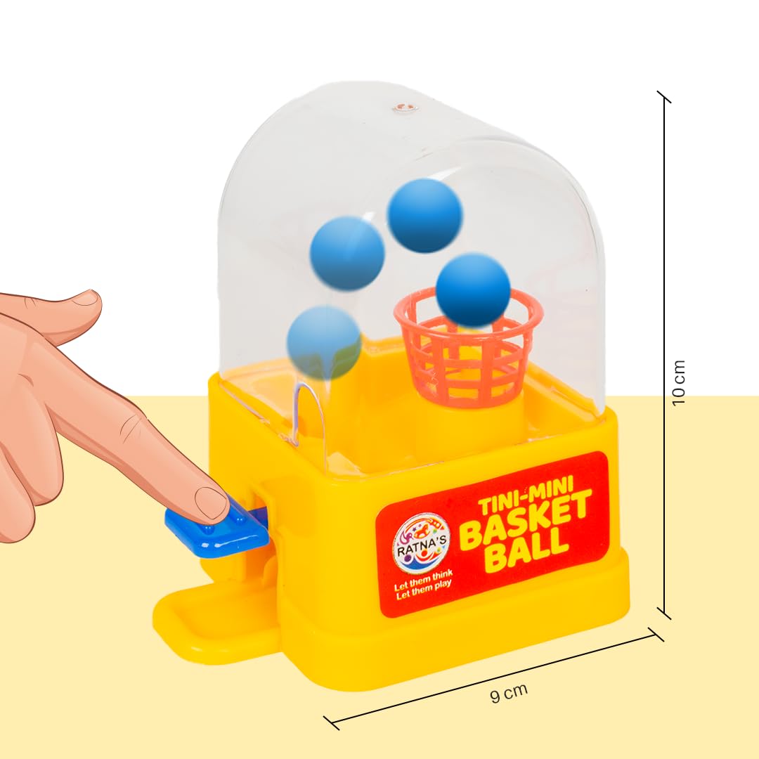 Ratna's Mini Magic Basket Ball Shooting Game, Handheld Tabletop Party Games, Return Gift for Kids