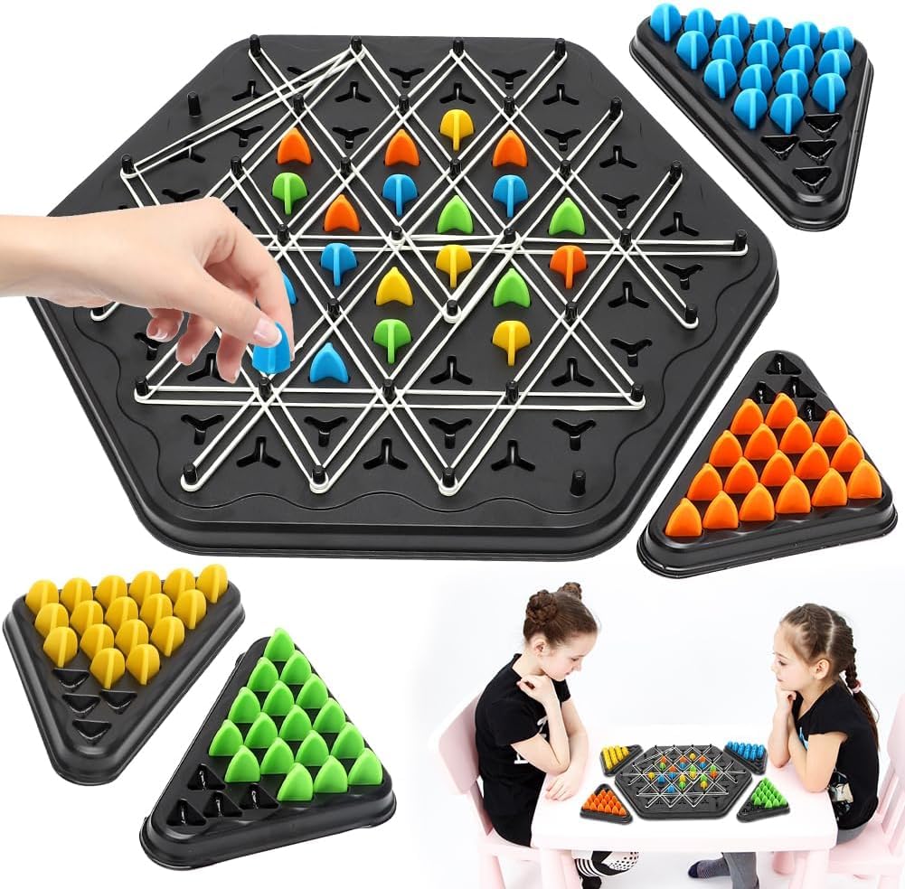Chain Triangle Chess Game Board Triggle Elastic Rubber Band