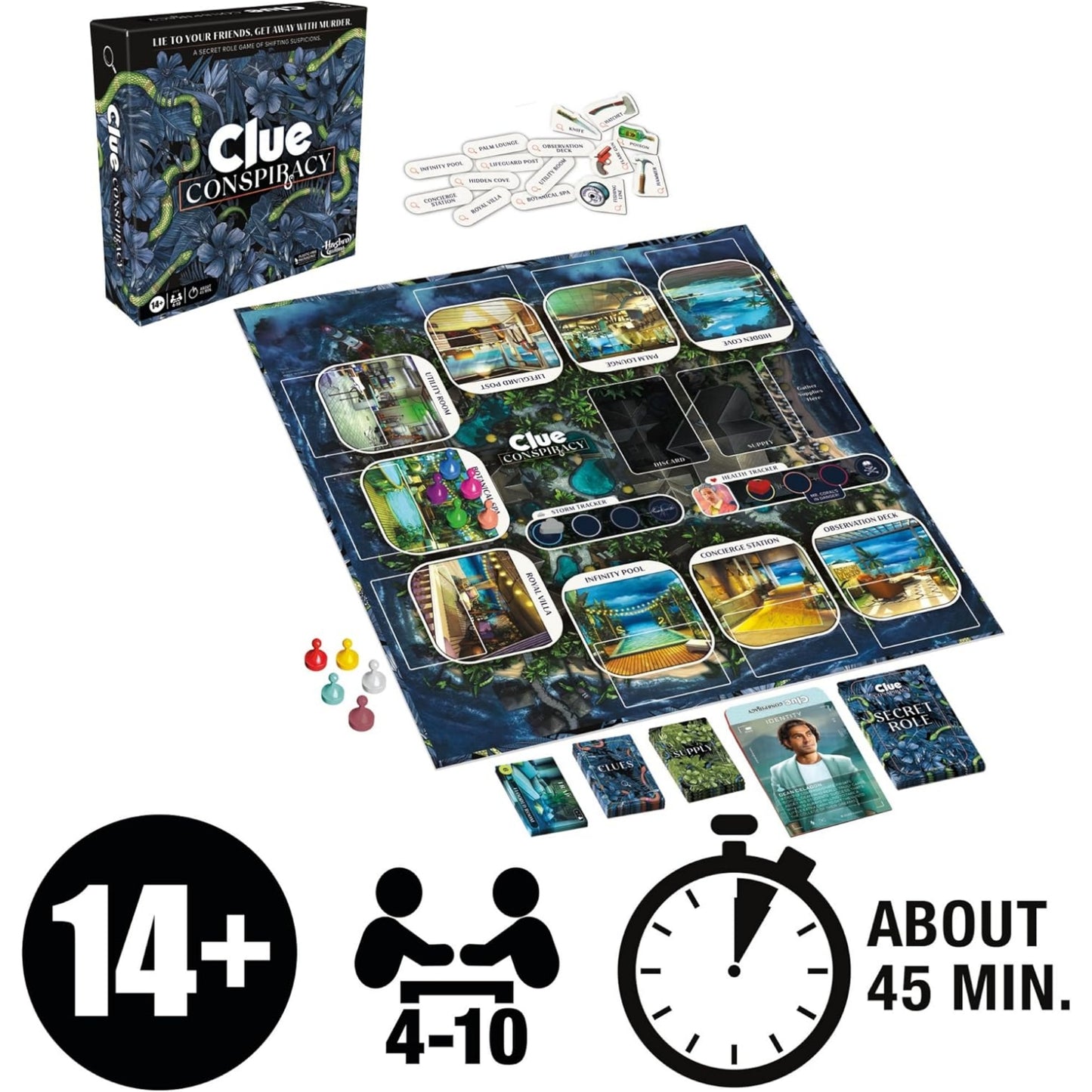 Hasbro Gaming Clue Conspiracy Board Game