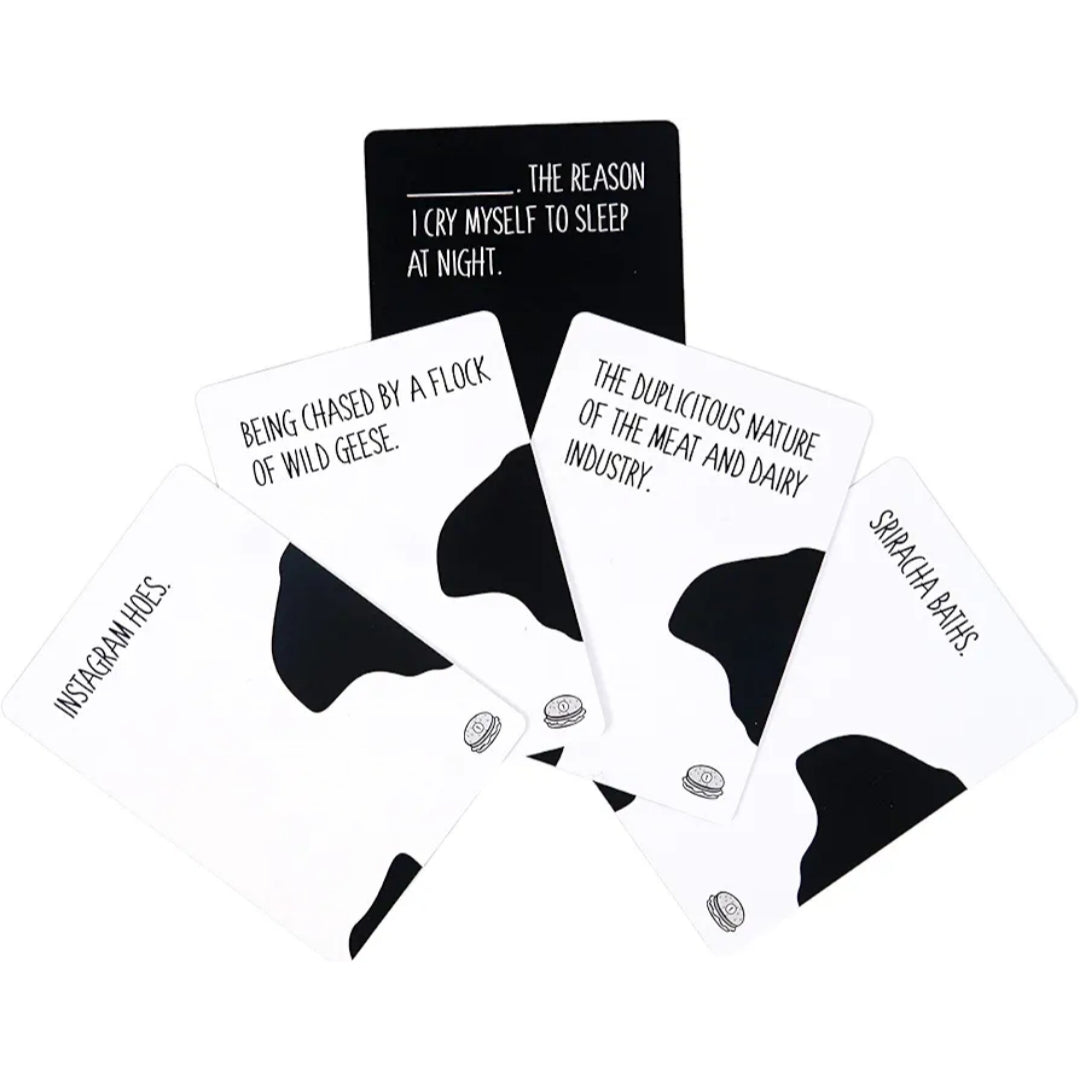 Cows Grilling Hamburgers Adult Party Card Game