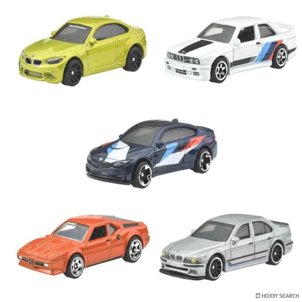 Hot Wheels 2025 BMW Silver Celebration Series 1:64 Scale - Set Of 5 Cars