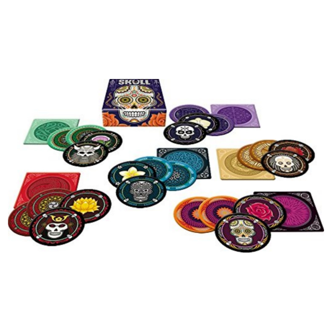 Skull Party Game - Bluffing and Strategy Board Game