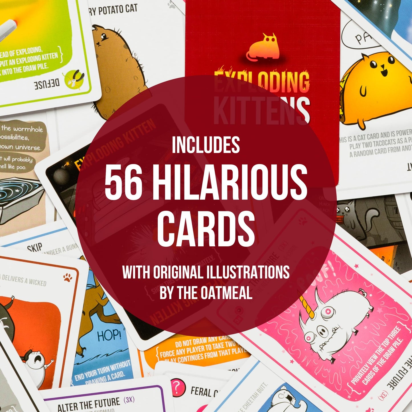 Exploding Kittens Hilarious Game for Family Game Night