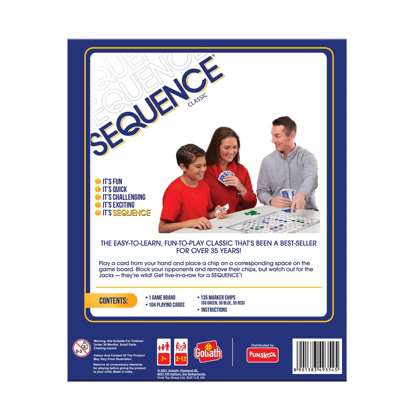 Funskool The Original Sequence Strategy Board Game