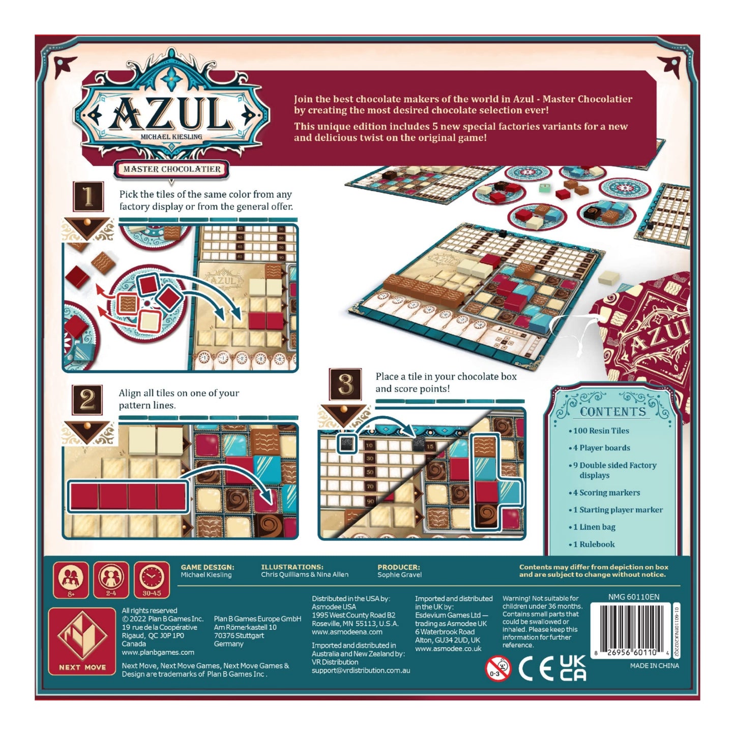 Asmodee Azul Master Chocolatier Board Game - Craft the Ultimate Chocolate Selection