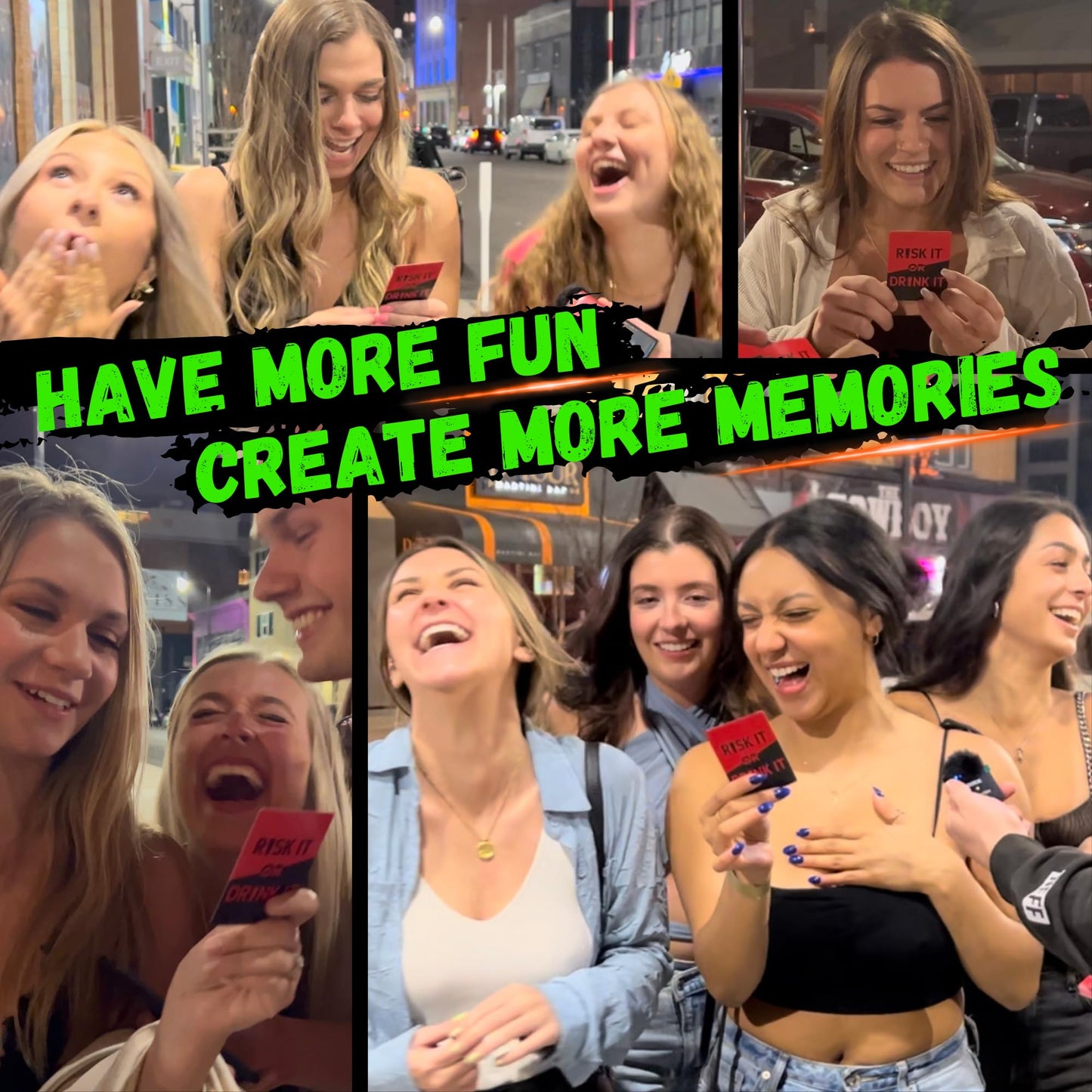 RISK IT OR DRINK IT Wild & Fun Drinking Game for Parties: 150 Hilarious Dares & Risky Questions for Adults Games Nights