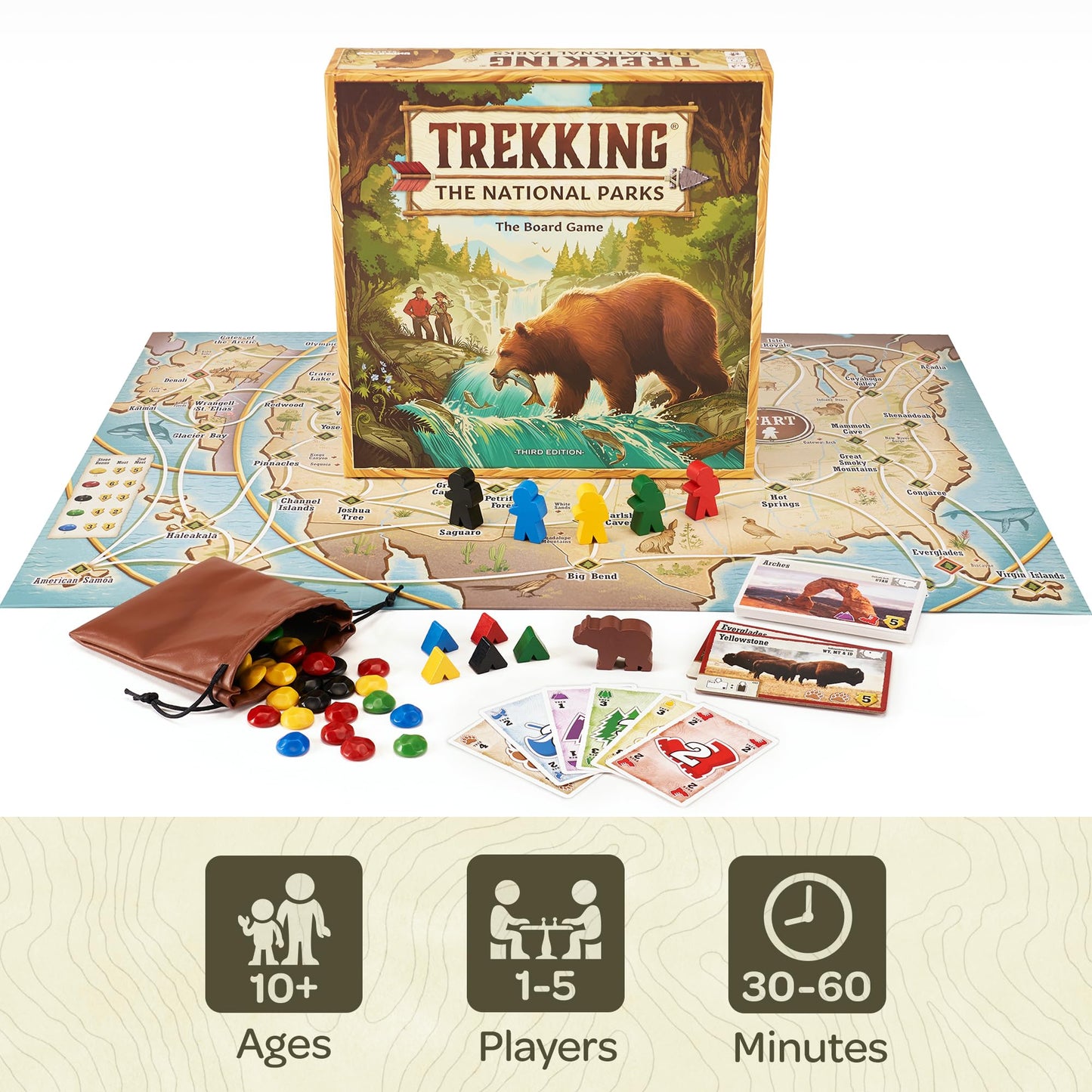 Trekking The National Parks Family Board Game
