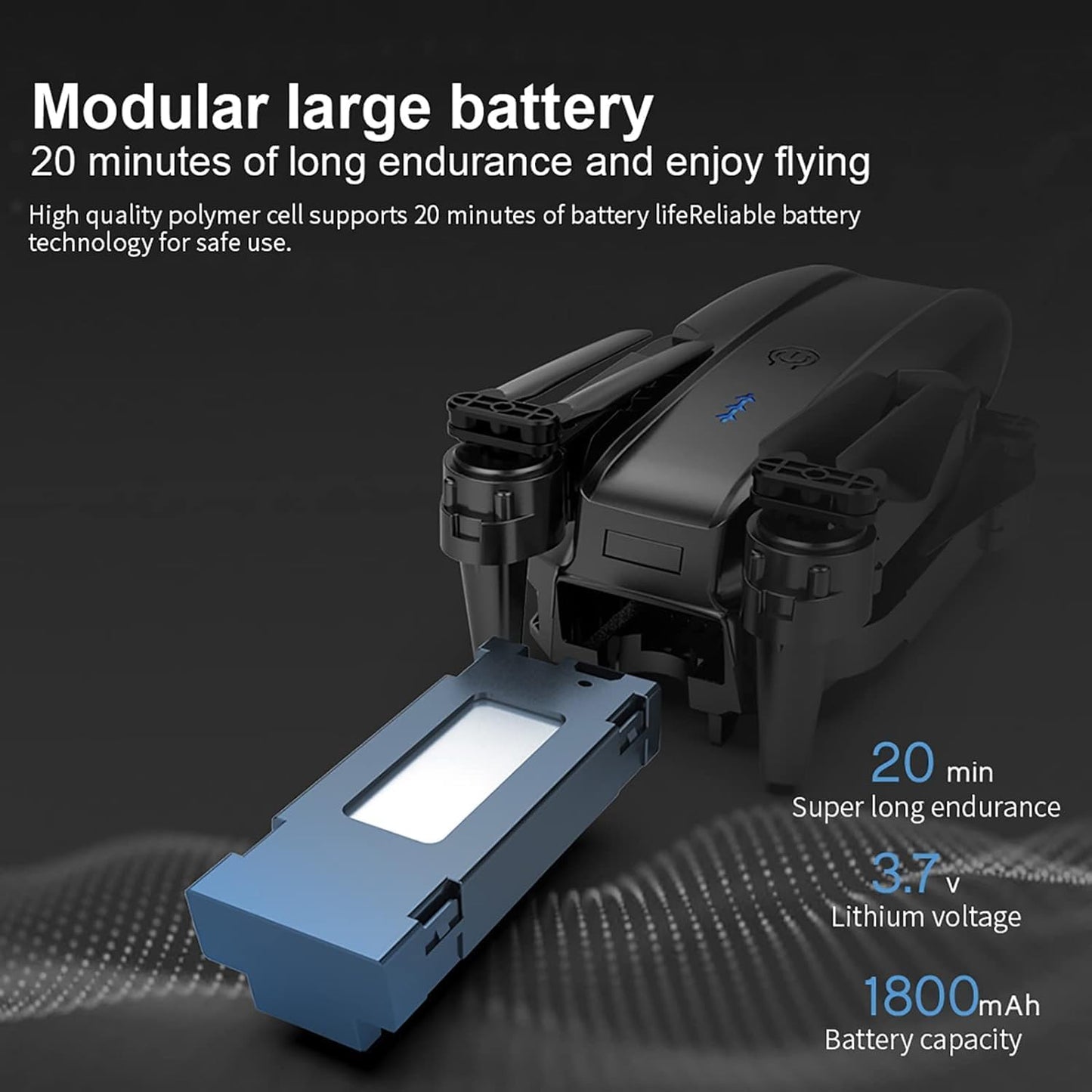 K3 & E99 Drone with 4K Camera, WiFi FPV 1080P HD Dual Foldable RC Quadcopter Altitude Hold, Headless Mode, Visual Positioning