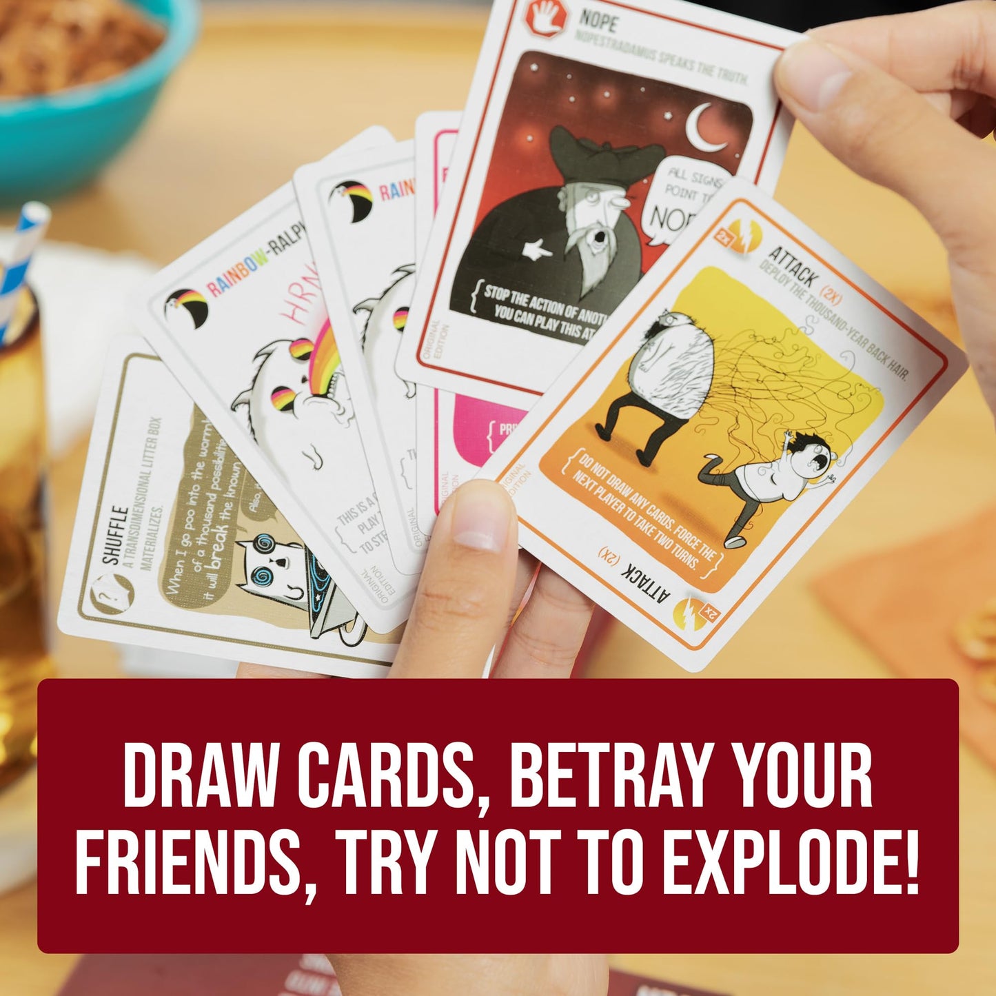 Exploding Kittens Hilarious Game for Family Game Night
