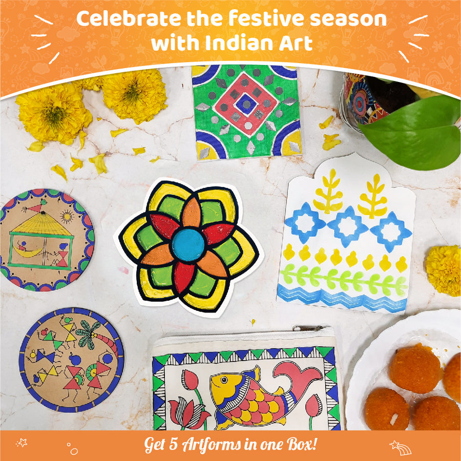 Imagimake Learn Indian Art Forms Arts and Craft DIY Kit