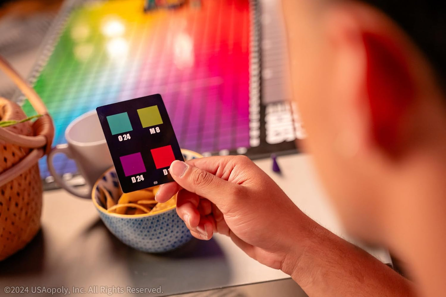 Hues and Cues - Vibrant Color Guessing Board Game for 3-10 Players Ages 8+ Connect Clues and Guess from 480 Color Squares