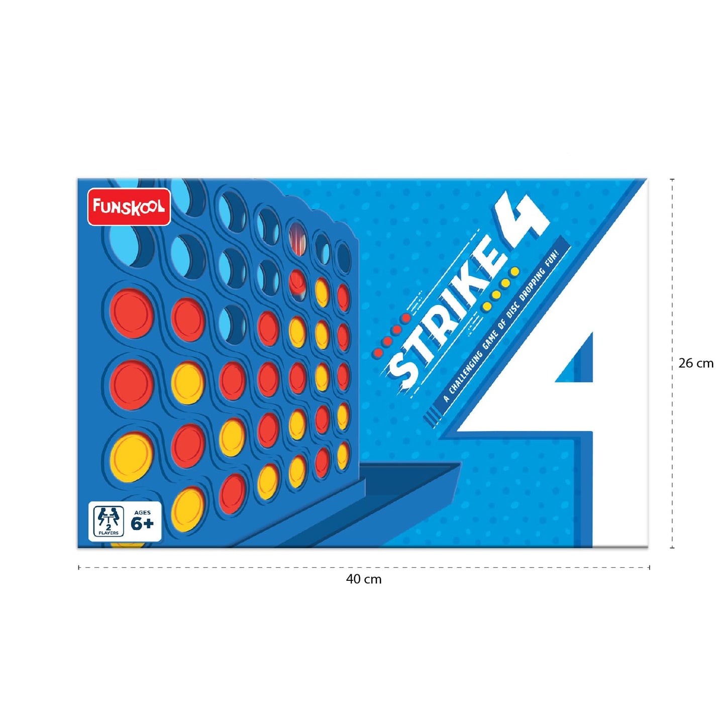 Funskool Strike 4 Classic Disc Dropping Strategy Game Board Game
